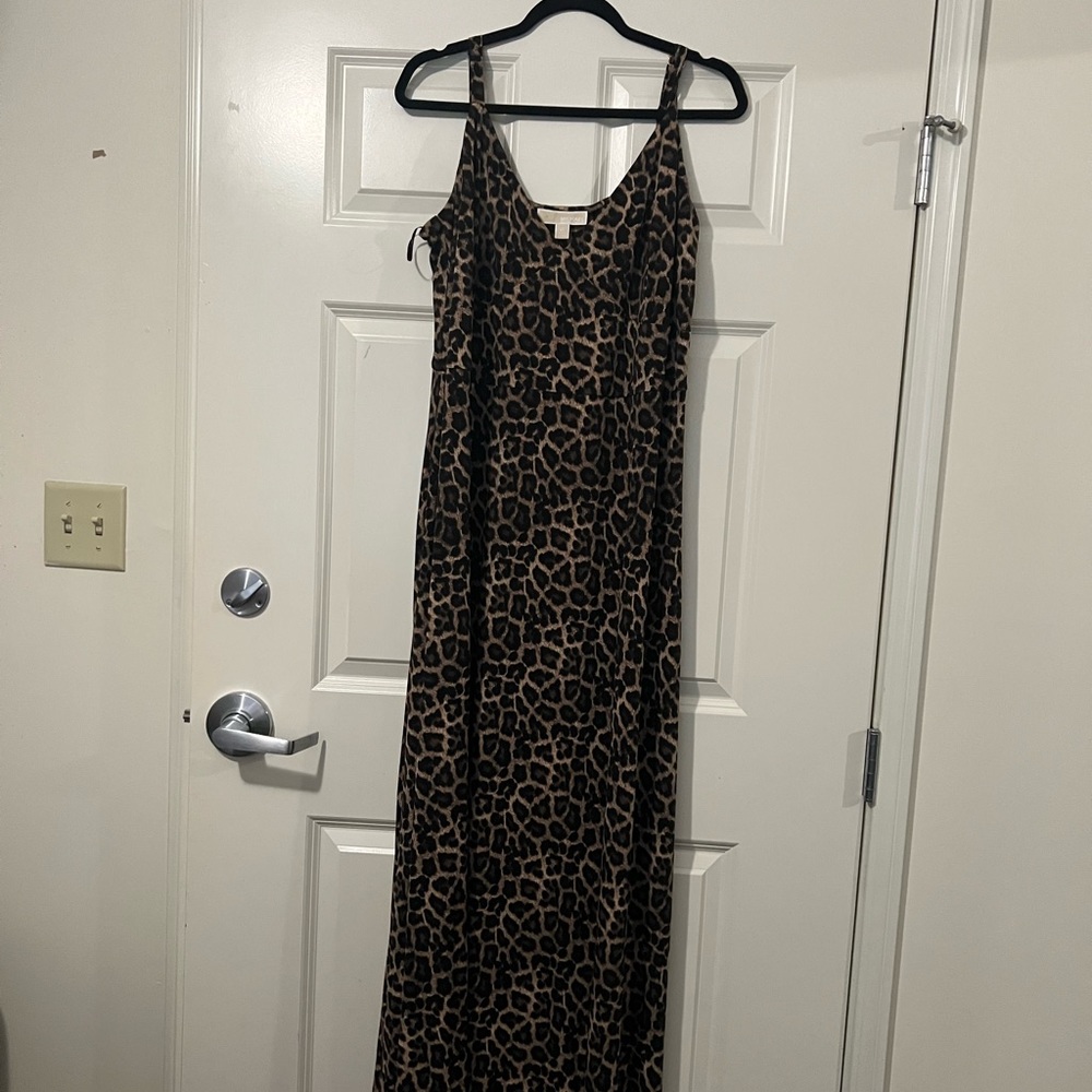 Michael Kors Cheetah Print Maxi Dress Size 2X
